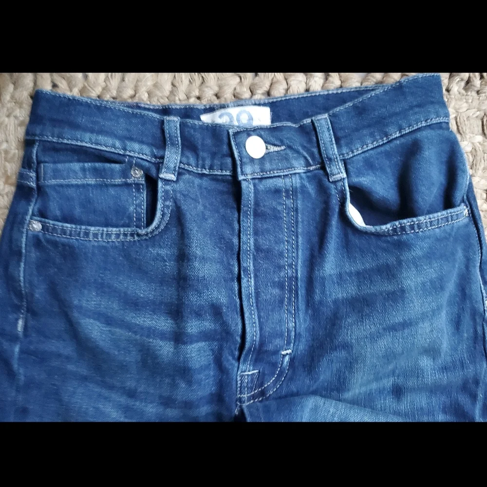 🆕️ We the Free People Ultra High Rise hi waisted Skinny jeans dark Button fly